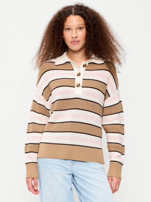 Cotton-Blend Rugby Polo