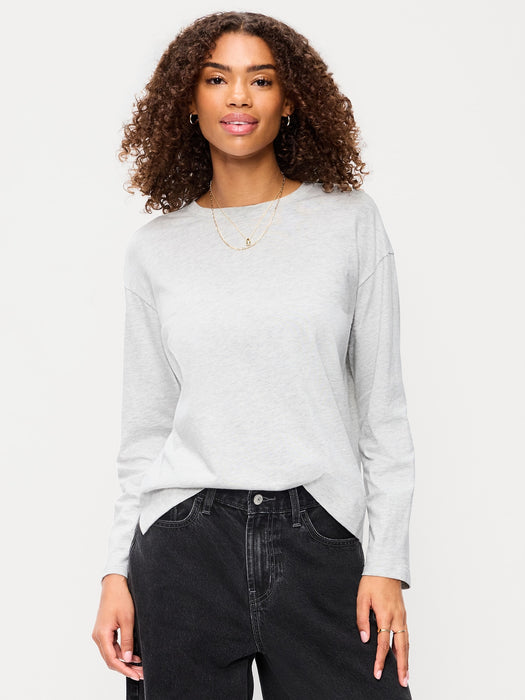 Vintage Long-Sleeve Crew-Neck T-Shirt