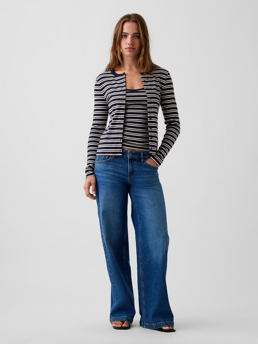 Modern Crewneck Cardigan