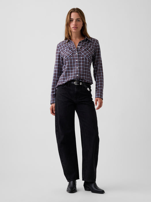 Plaid Western Shirt