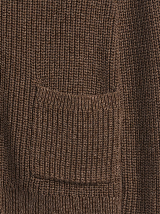 100% Cotton Zip Sweater Cardigan