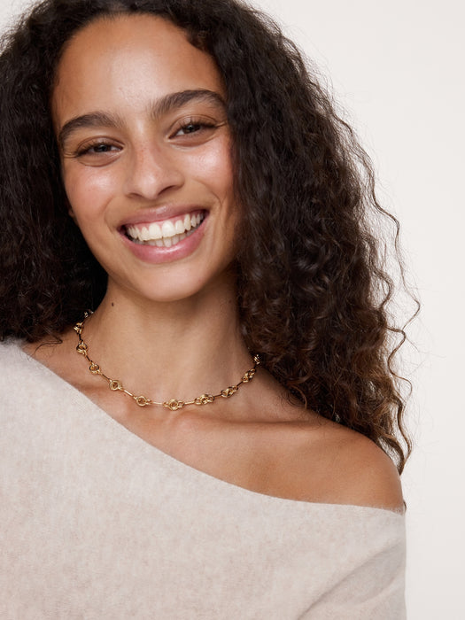 Double Ring Chain Necklace