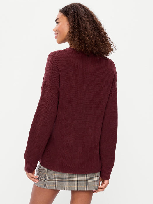 Seaside Cotton Shaker Oversized Tunic Sweater