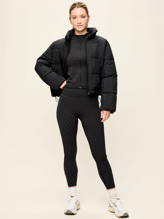 High-Waisted Seamless Jacquard Leggings