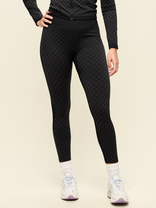 High-Waisted Seamless Jacquard Leggings