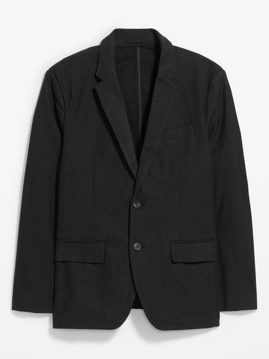 Relaxed Unlined Twill Blazer