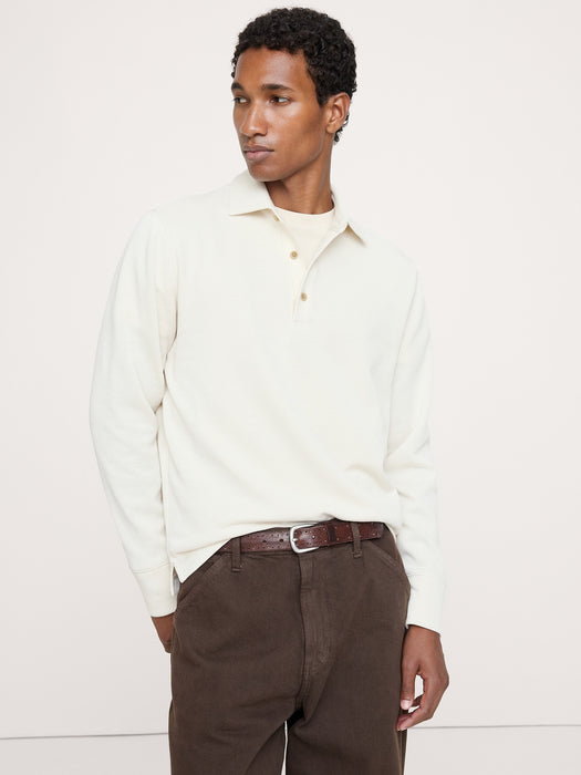 Slub Double-Knit Polo