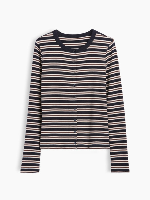 Modern Crewneck Cardigan