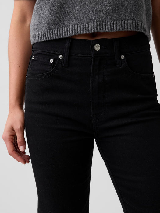 High Rise ’90s Slim Straight Crop Jeans
