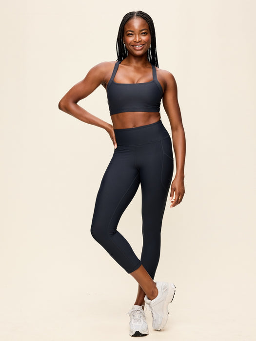 High-Waisted PowerSoft Crop Pocket Leggings