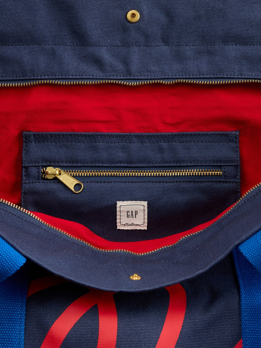 Gap × Malbon Logo Canvas Tote Bag