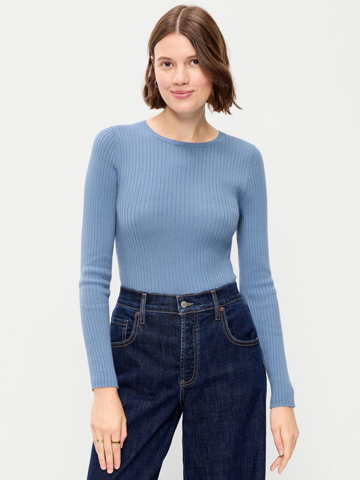 SoSoft Lite Crew-Neck Long-Sleeve Ribbed Sweater