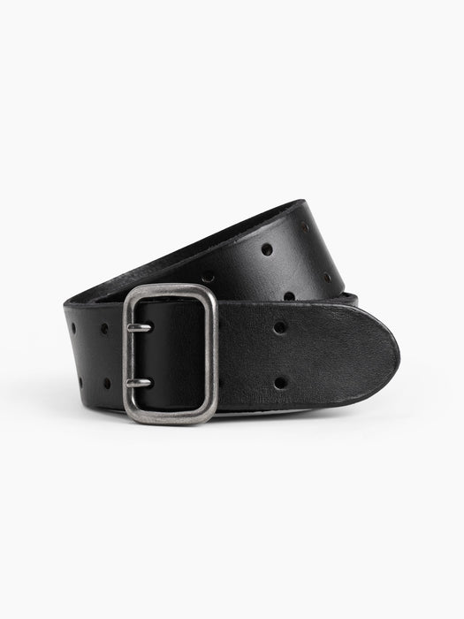 100% Leather Double-Prong Belt