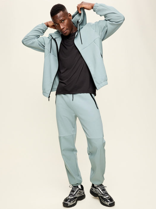 Dynamic Fleece Mixed-Media Full-Zip Hoodie
