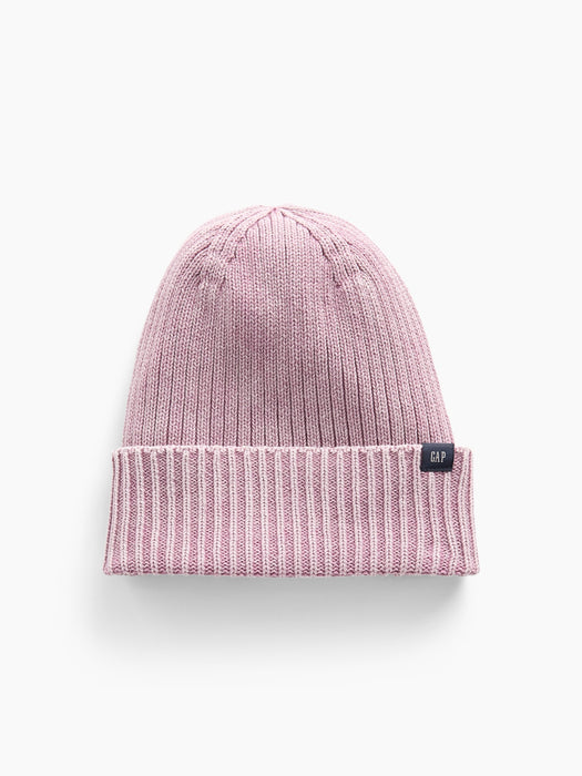 Kids 100% Cotton Rib Knit Beanie