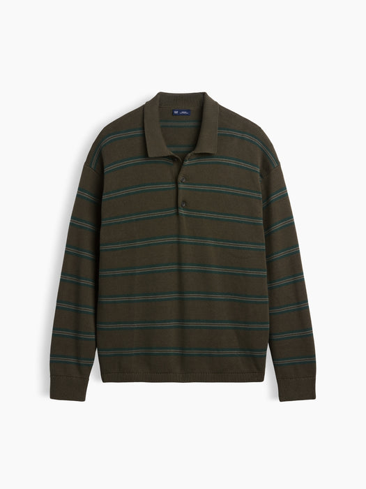 Relaxed Polo Sweater