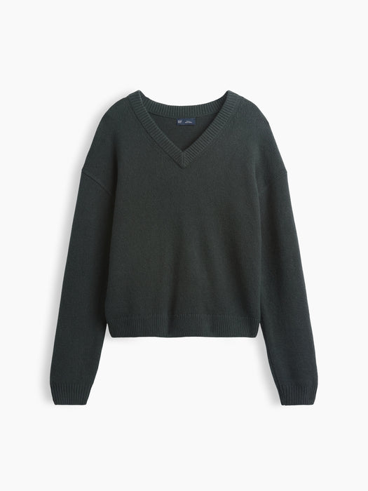 CashSoft Oversized V-Neck Sweater
