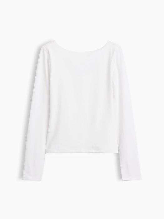CloseKnit Jersey Scoop-Back T-Shirt