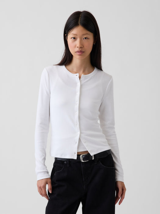 Modern Crewneck Cardigan