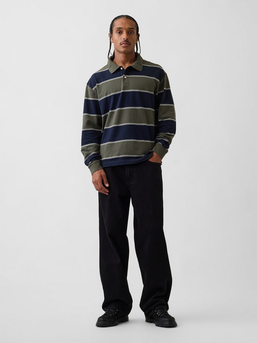 Oversized Pique Polo Shirt