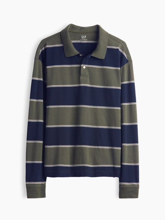 Oversized Pique Polo Shirt