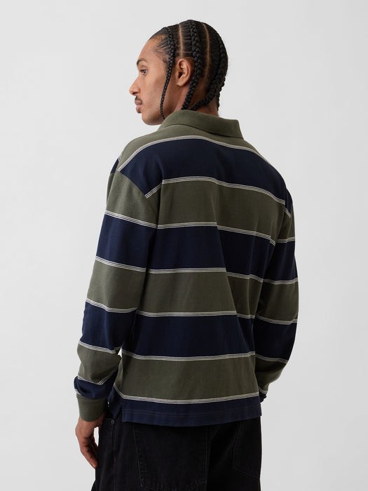Oversized Pique Polo Shirt