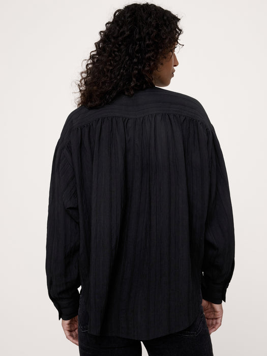 Oversized Textured Shirt