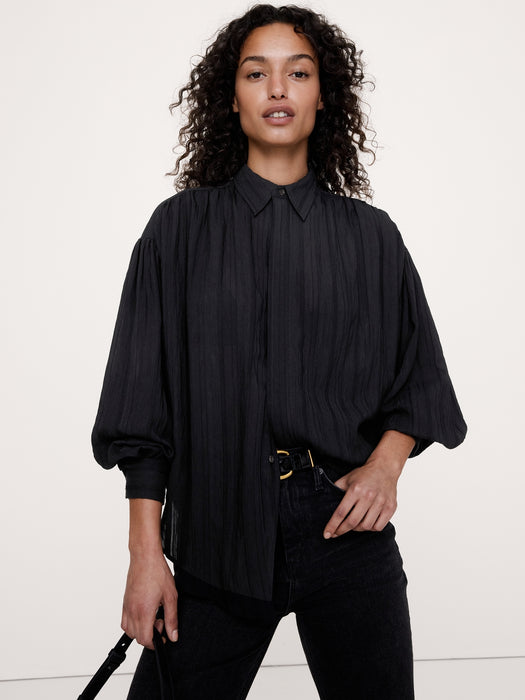 Oversized Textured Shirt