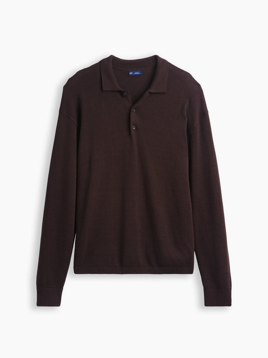 Relaxed Polo Sweater