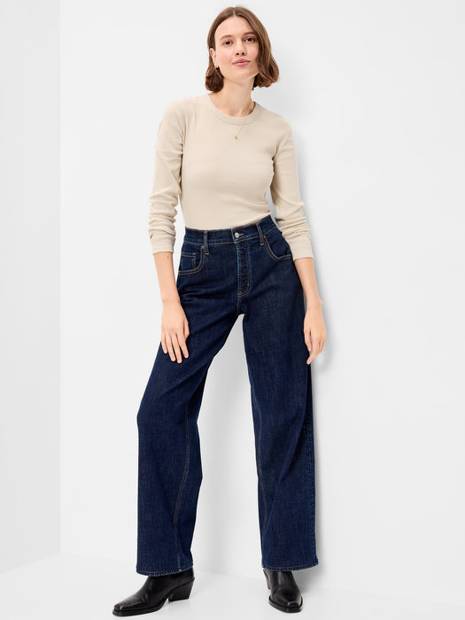 Snug Long-Sleeve Ribbed T-Shirt