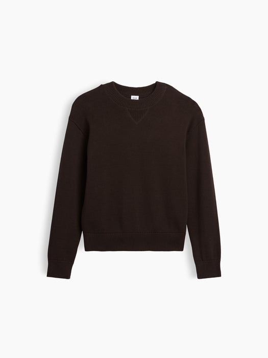 Kids 100% Cotton Relaxed Crew Sweater