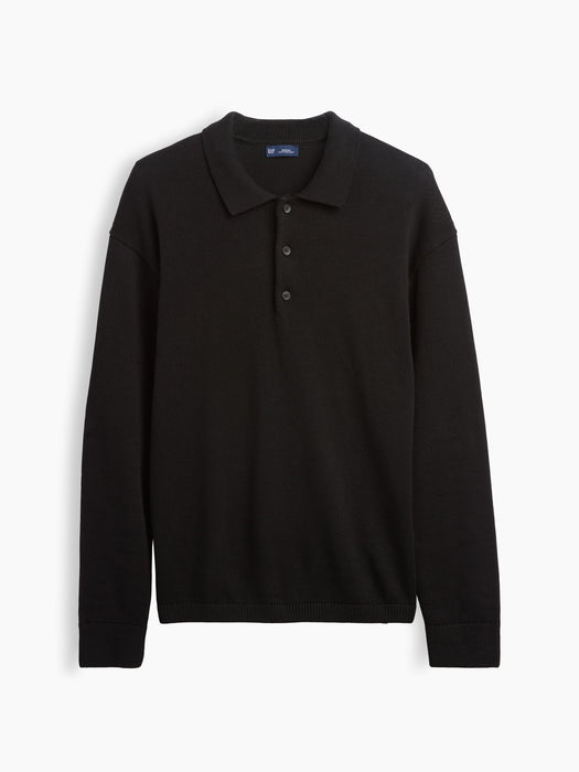 Relaxed Polo Sweater