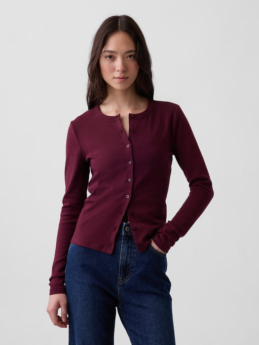 Modern Crewneck Cardigan