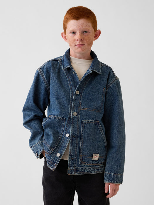 Kids Denim Chore Jacket