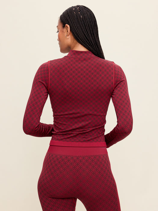 Seamless Jacquard Full-Zip Jacket