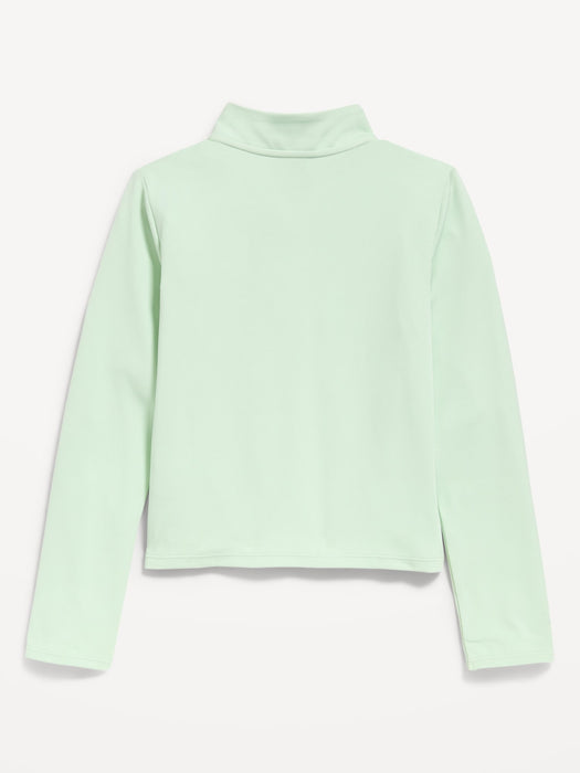 StudioSmooth Half-Zip Performance Top for Girls