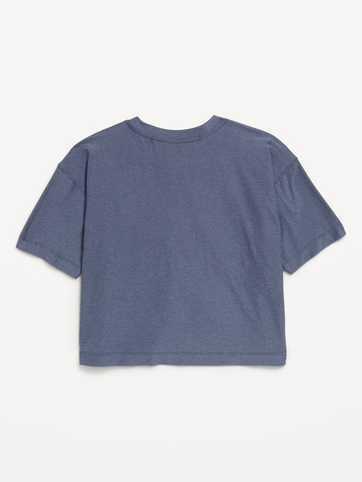 CloudMotion Short-Sleeve Boxy T-Shirt for Girls