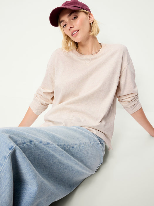 Vintage Long-Sleeve Crew-Neck T-Shirt