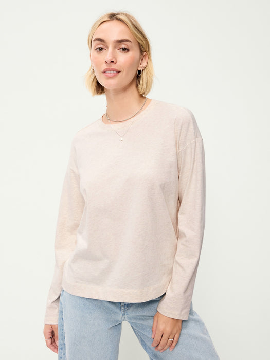 Vintage Long-Sleeve Crew-Neck T-Shirt