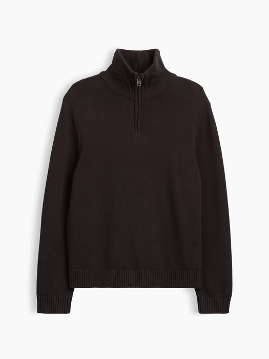 Relaxed Quarter-Zip Sweater
