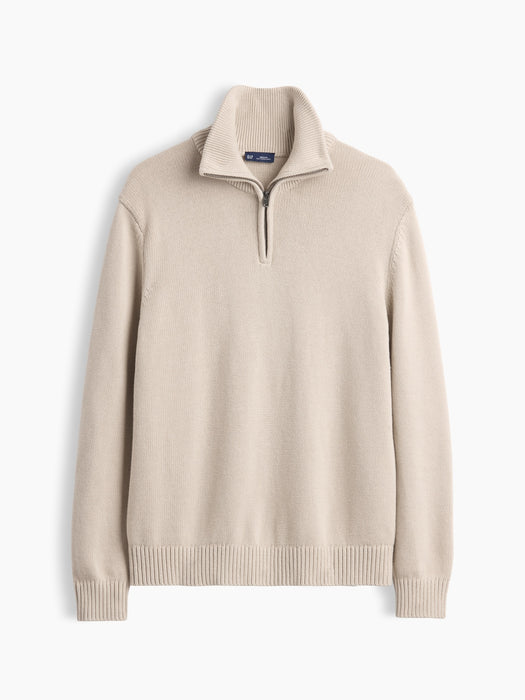 Relaxed Quarter-Zip Sweater