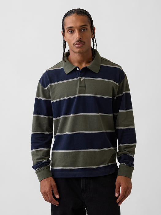 Oversized Pique Polo Shirt