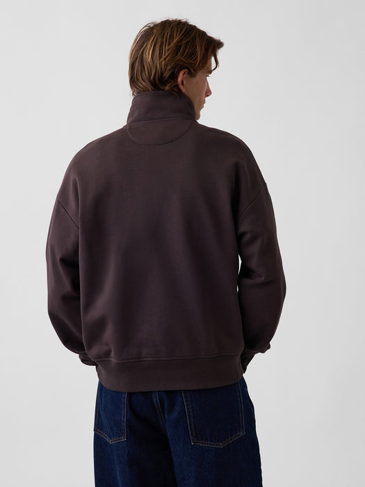 Heavyweight Oversized Quarter-Zip Pullover