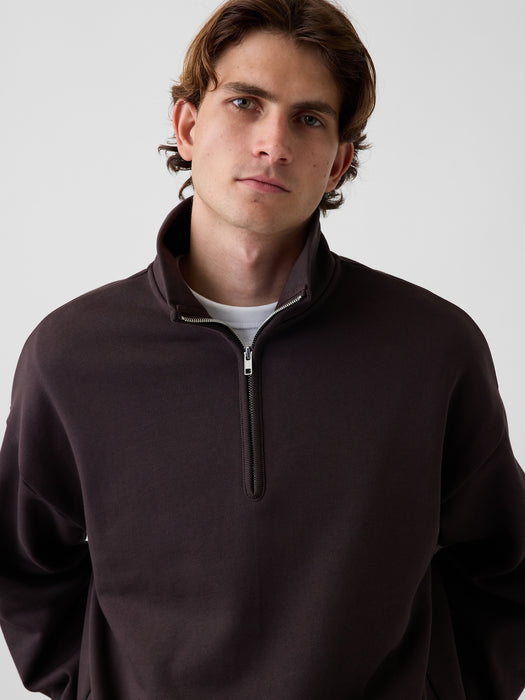 Heavyweight Oversized Quarter-Zip Pullover