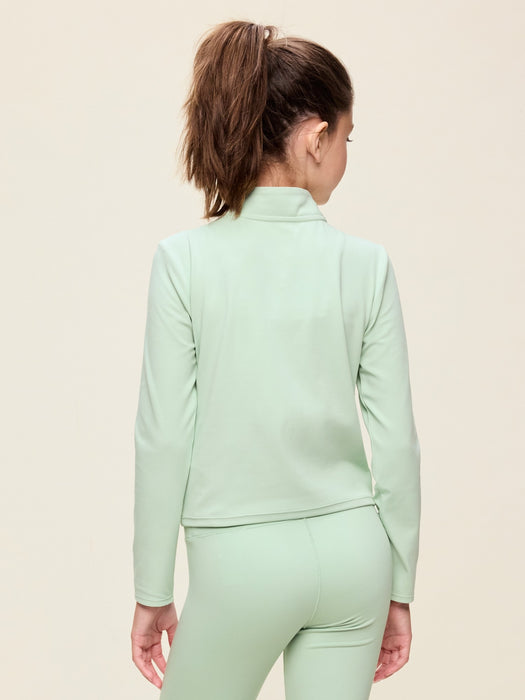 StudioSmooth Half-Zip Performance Top for Girls
