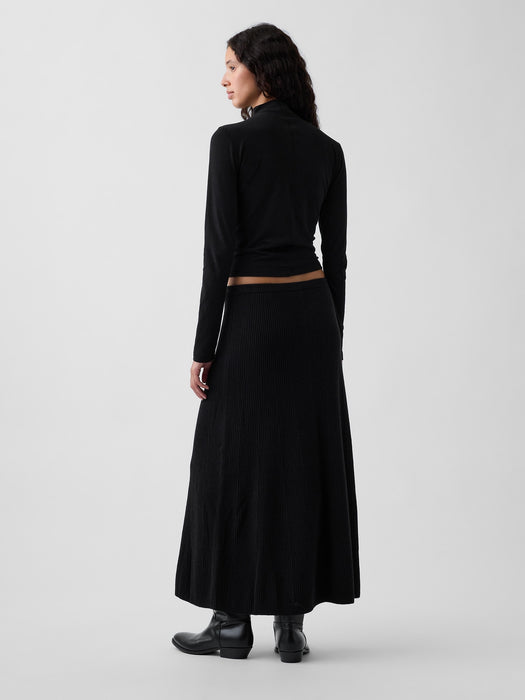CashSoft Rib Sweater Maxi Skirt