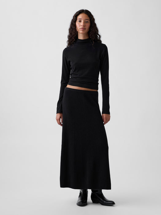 CashSoft Rib Sweater Maxi Skirt