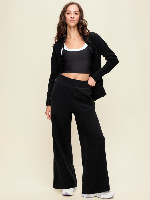 Extra High-Waisted Performance Fleece Wide-Leg Sweatpants