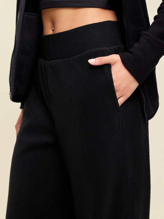 Extra High-Waisted Performance Fleece Wide-Leg Sweatpants
