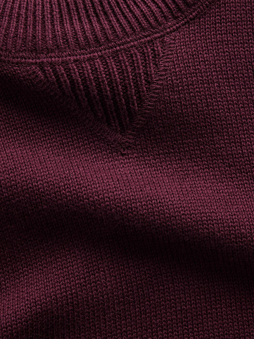 Kids 100% Cotton Relaxed Crew Sweater